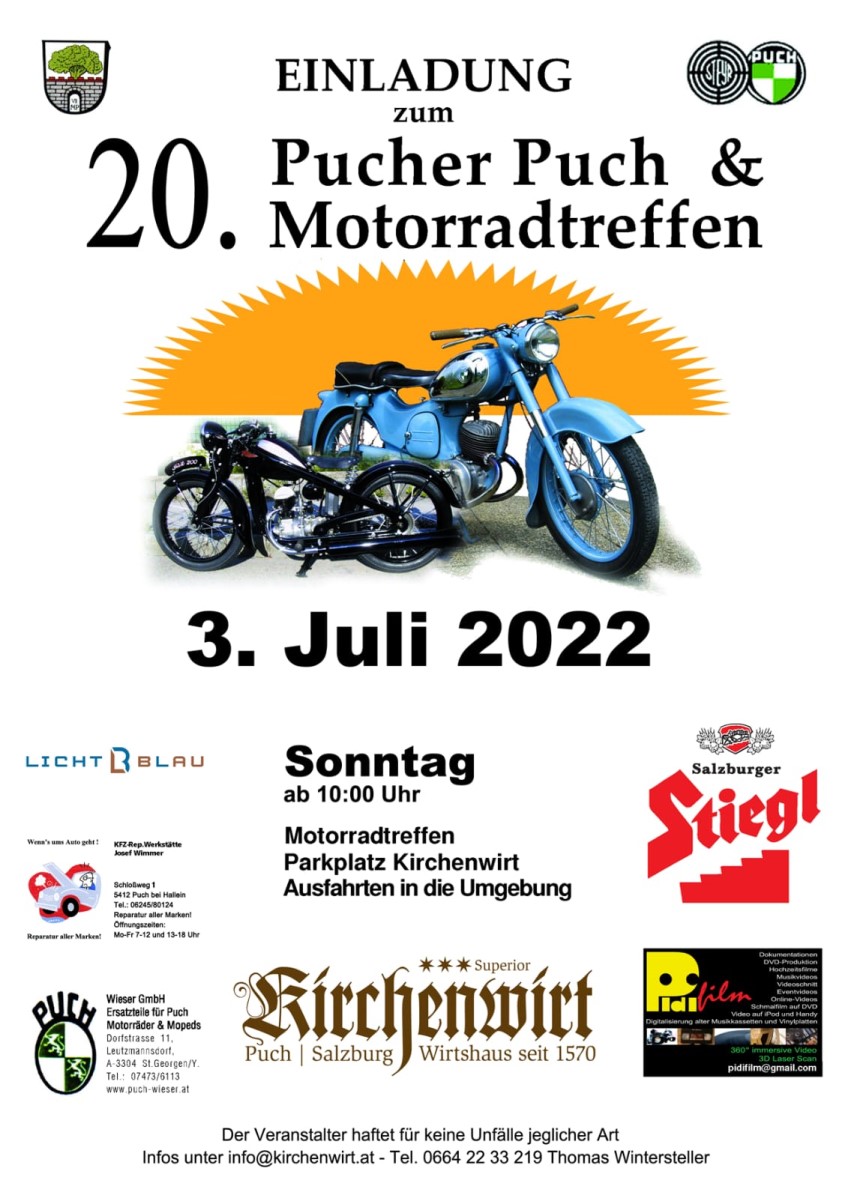 Pucher Puch und Motorradtreffen - 3.7.2022 in Puch